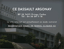 Tablet Screenshot of ce-dassault-argonay.com